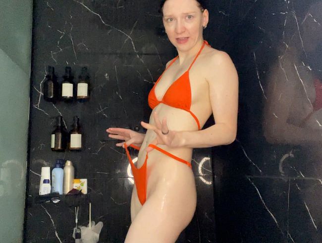 Nasser geht nicht!!! Selbstbefrie***ng unter der Dusche