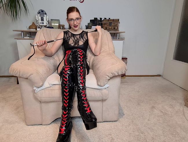 FinaFoxy Porno Video: Ich war so aufgeregt! Erste dominante wi**sanleitung